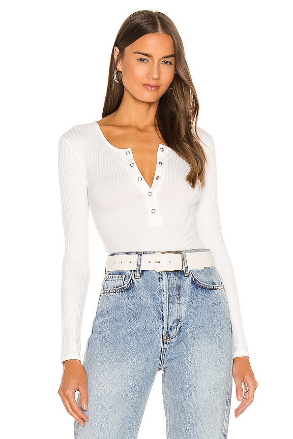 Lovers and Friends Lina Bodysuit in White | REVOLVE