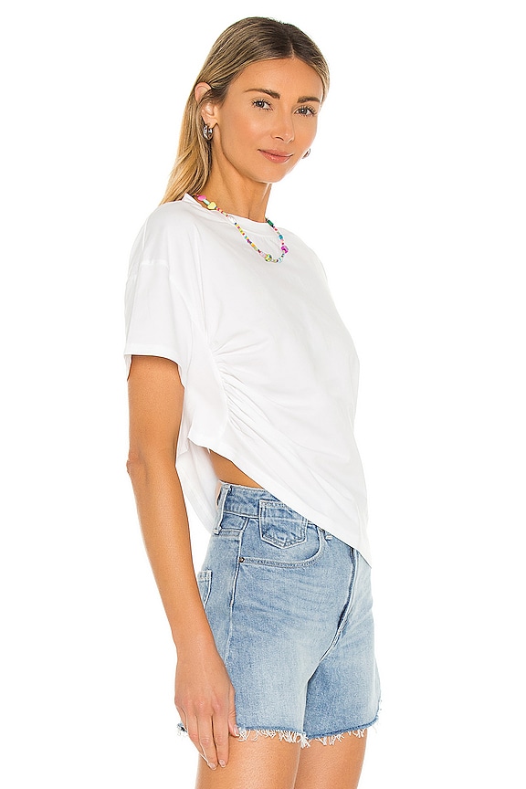 view 2 of 5 CARINA 주름 티셔츠 in White