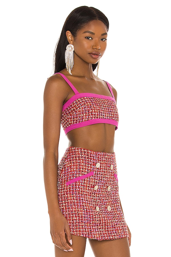 view 2 of 5 Nadja Bralette in Pink & Red