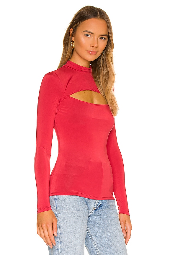 view 2 of 4 Viana Top in Red Orange