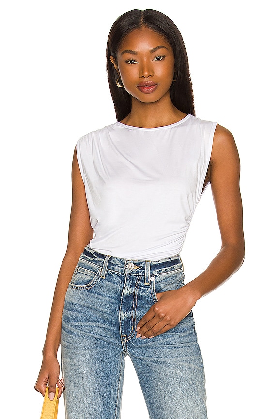 Lovers and Friends Sahara Draped Tank in White | REVOLVE
