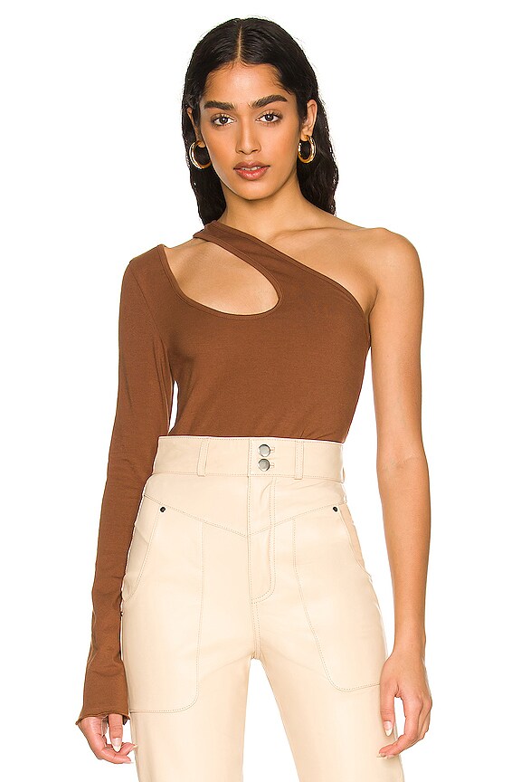 view 1 of 4 ТОП ONE SLEEVE in Brown