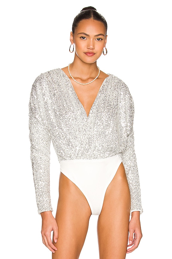 view 2 of 6 Ginger Bodysuit in Silver