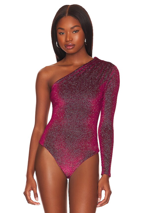 view 2 of 6 Vika Bodysuit in Burgundy