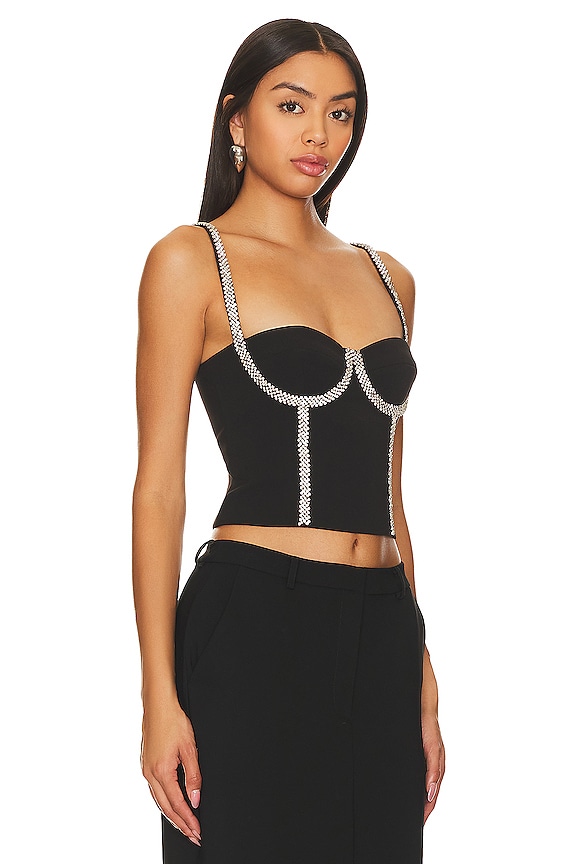 view 2 of 5 Cecilia Bustier Top in Black