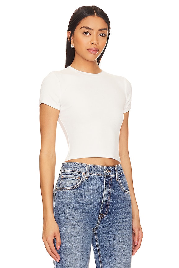 view 2 of 4 Emma Cropped Tee in White