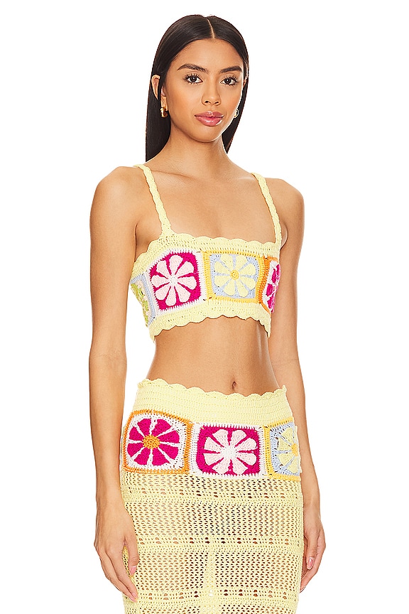 view 2 of 4 Florence Top in Yellow Multi