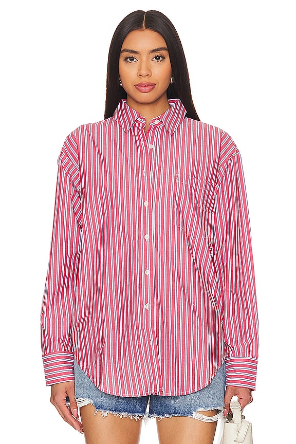 view 2 of 6 CAMISA DE BOTONES MAXY in Red & White