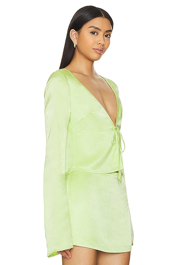 view 2 of 4 ADRIANA 탑 in Lime Green