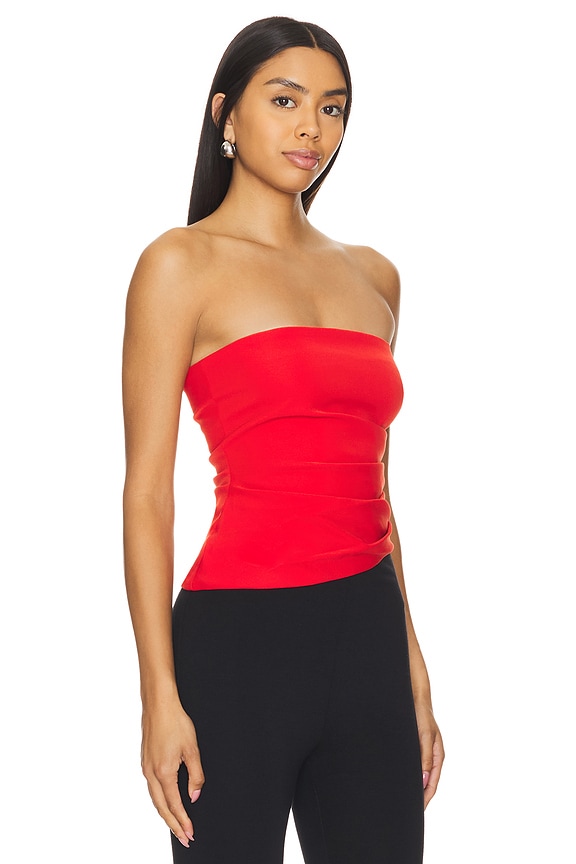 view 2 of 4 Brodie Top in Red