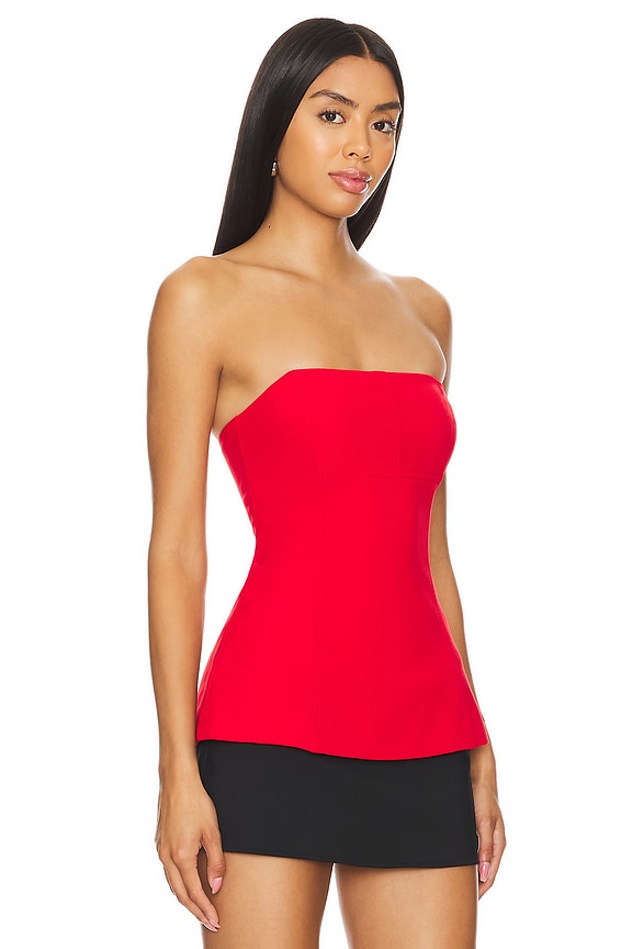 view 2 of 4 Noah Top in Cherry Red