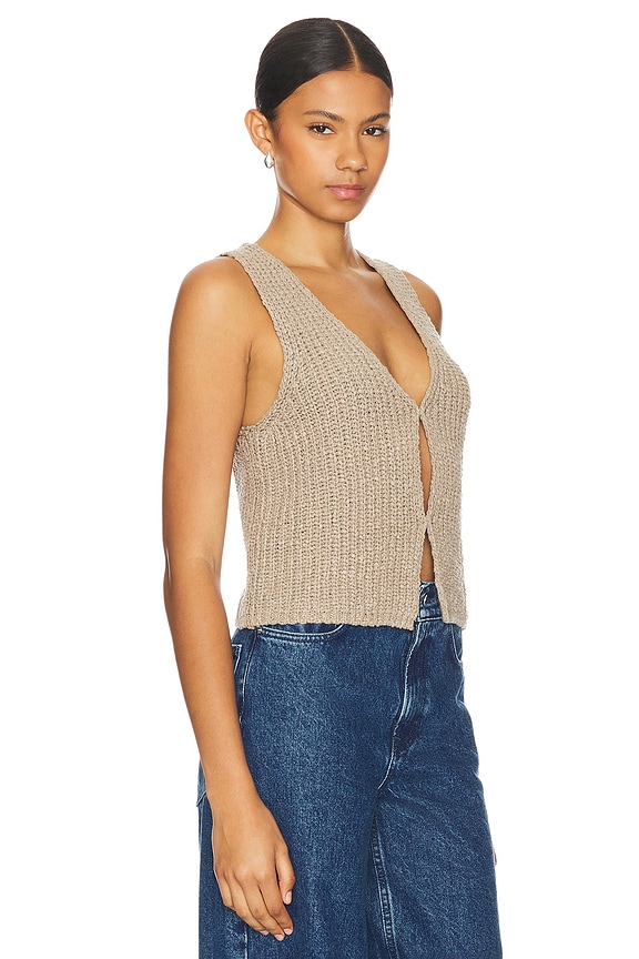 view 2 of 4 Timo Vest in Taupe