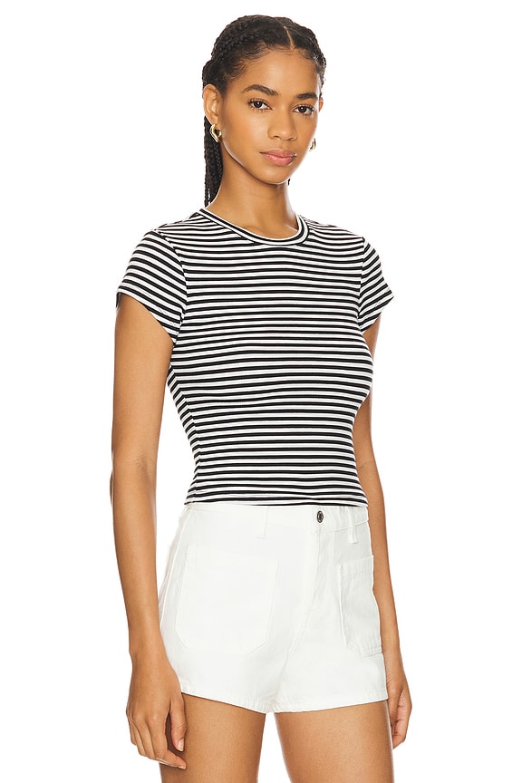 view 2 of 4 Morgan Tee in Black & White