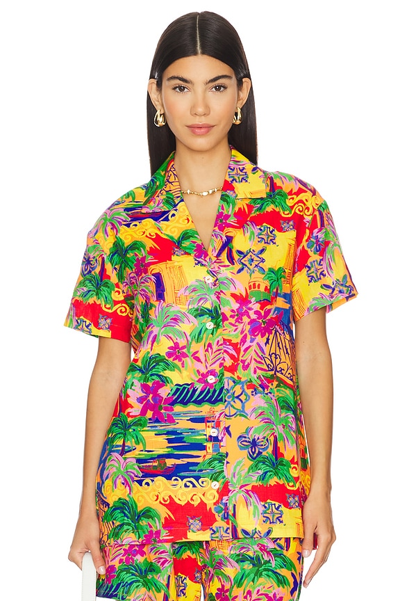 view 2 of 5 COLLEEN 탑 in Red Multi