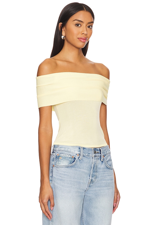 view 2 of 4 Anita Top in Pastel Yellow