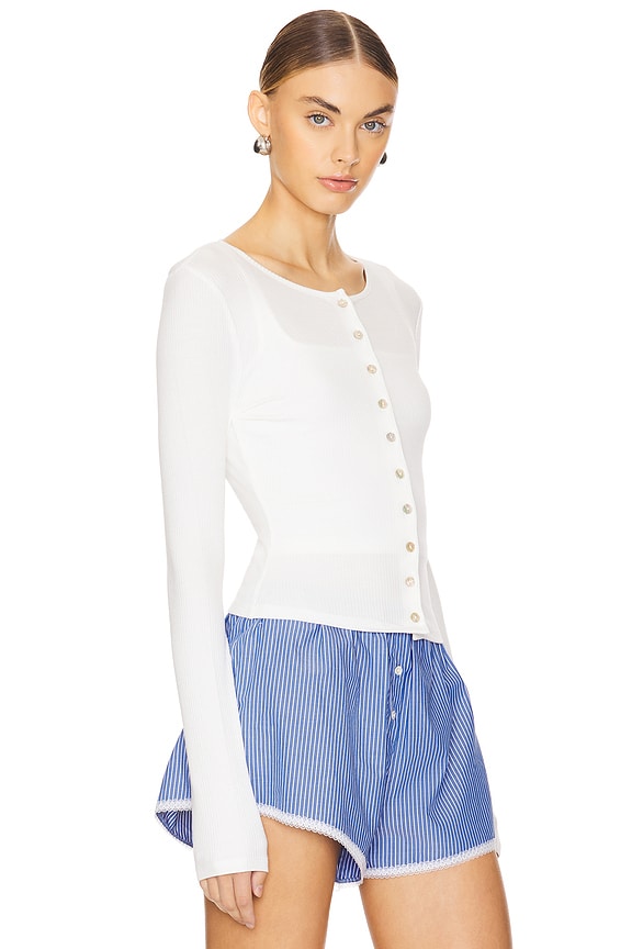 view 2 of 4 Esther Cardigan in White