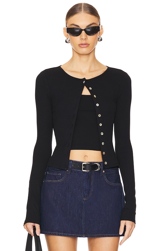 view 2 of 5 GILET ESTHER in Black