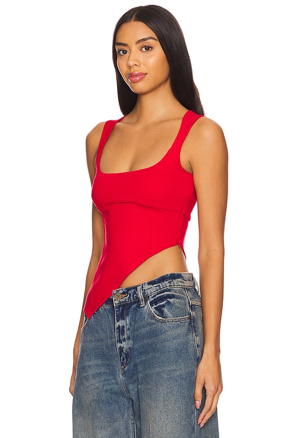 view 2 of 4 Penn Top in Red