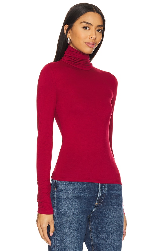 view 2 of 4 Katie Turtleneck in Dark Red