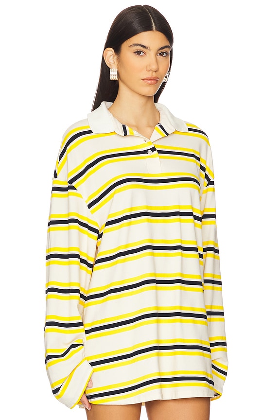 view 2 of 4 VESTIDO ERIN in Yellow Stripe