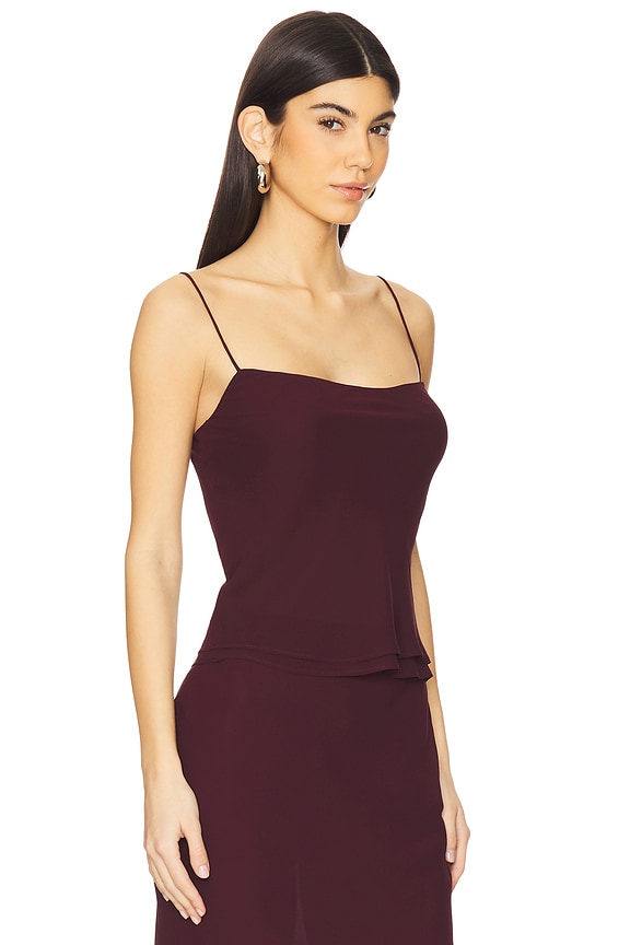 view 2 of 4 Mischa Top in Wine Red
