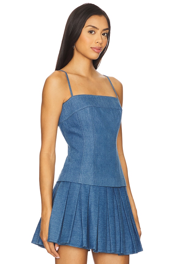view 2 of 4 Simone Top in Denim Blue