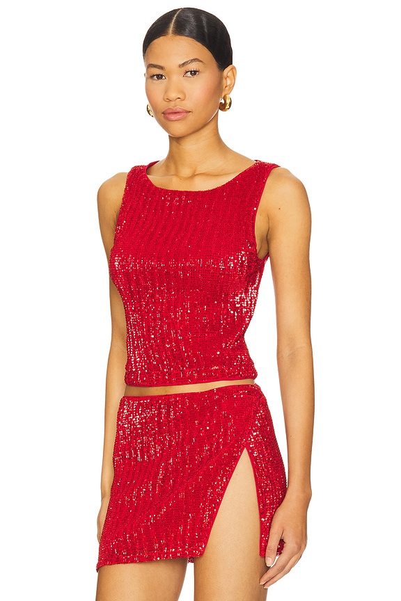 view 2 of 5 Selma Top in Red