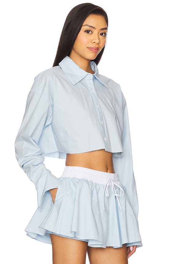 view 2 of 4 Palmer Cropped Top in Baby Blue