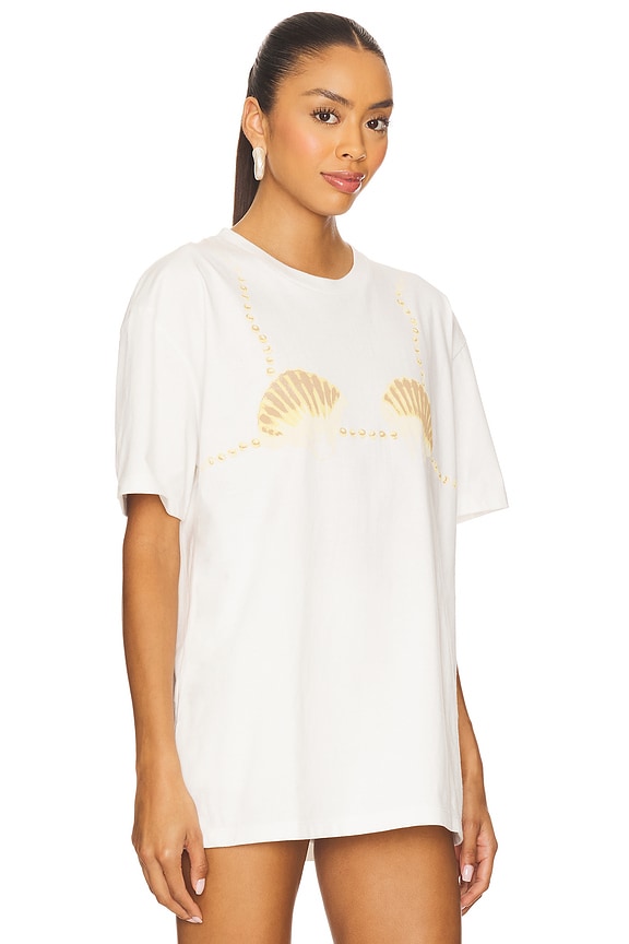 view 2 of 5 T-SHIRT COVER UP in Neutral Seashell