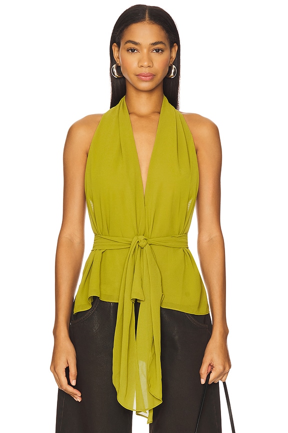 view 2 of 5 Demi Top in Moss Green