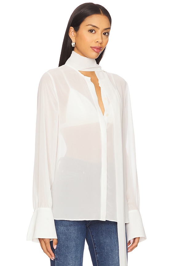 view 2 of 4 Michelle Sheer Top in White