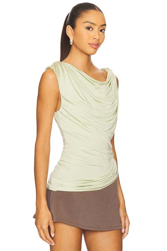view 2 of 5 Francine Top in Melon Green