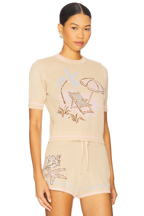 view 2 of 4 Selah Knit Top in Beige Multi