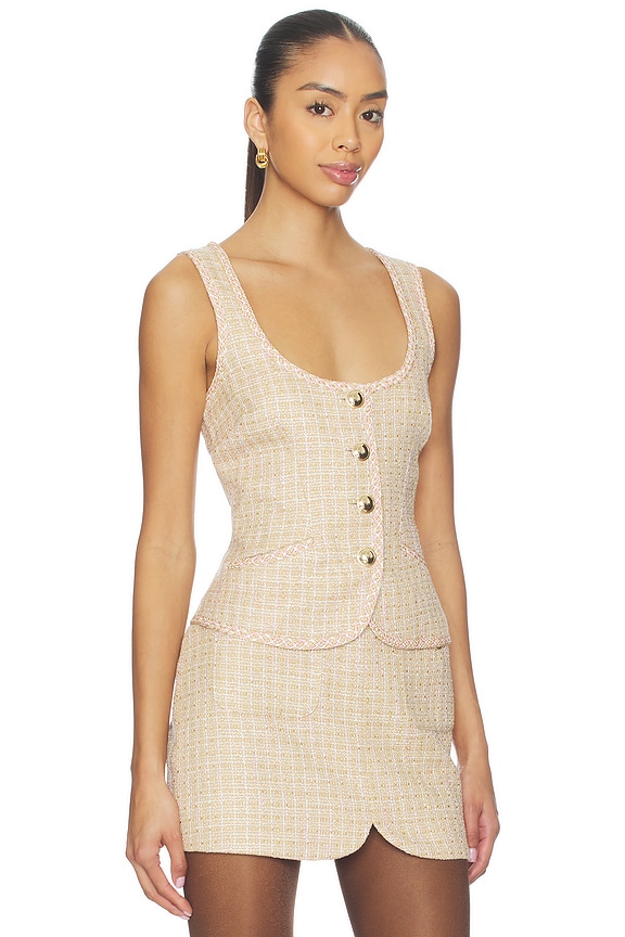 view 2 of 5 Vanessa Tweed Top in Tweed Multi