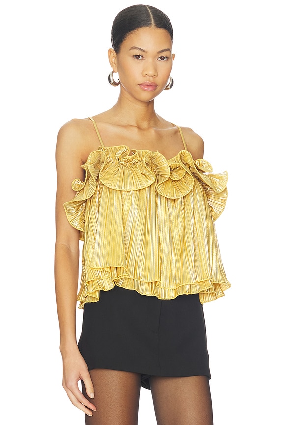 view 2 of 5 Aleena Top in Gold