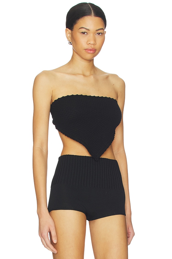 view 2 of 4 Artis Bandana Knit Top in Black