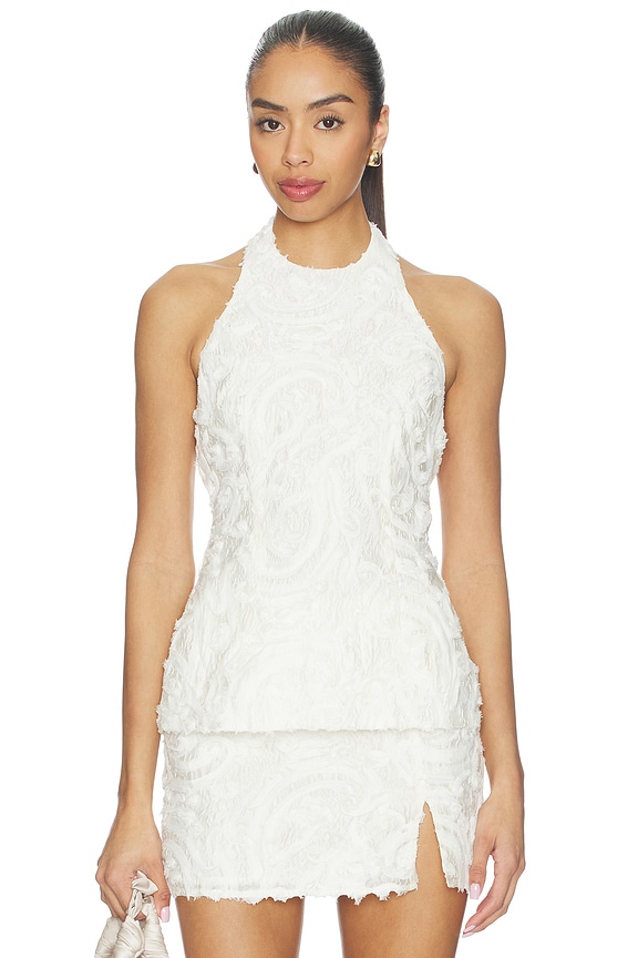 view 1 of 5 Lacy Top in White