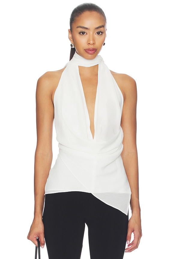 view 1 of 6 Josephine Top in White