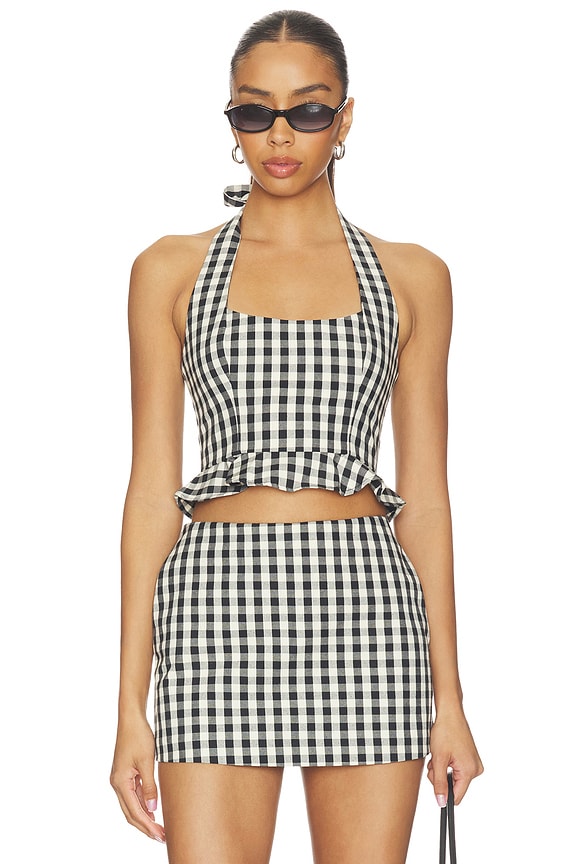 view 1 of 5 Zoe Top in Black & White