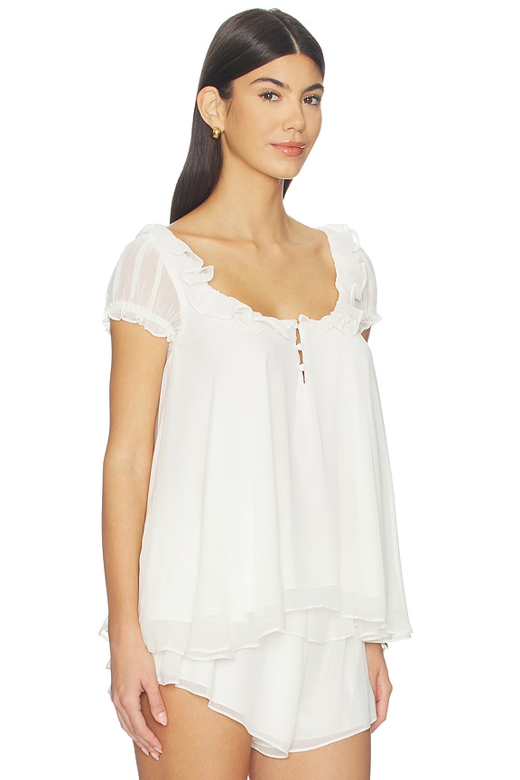 view 2 of 4 Janet Top in Ivory