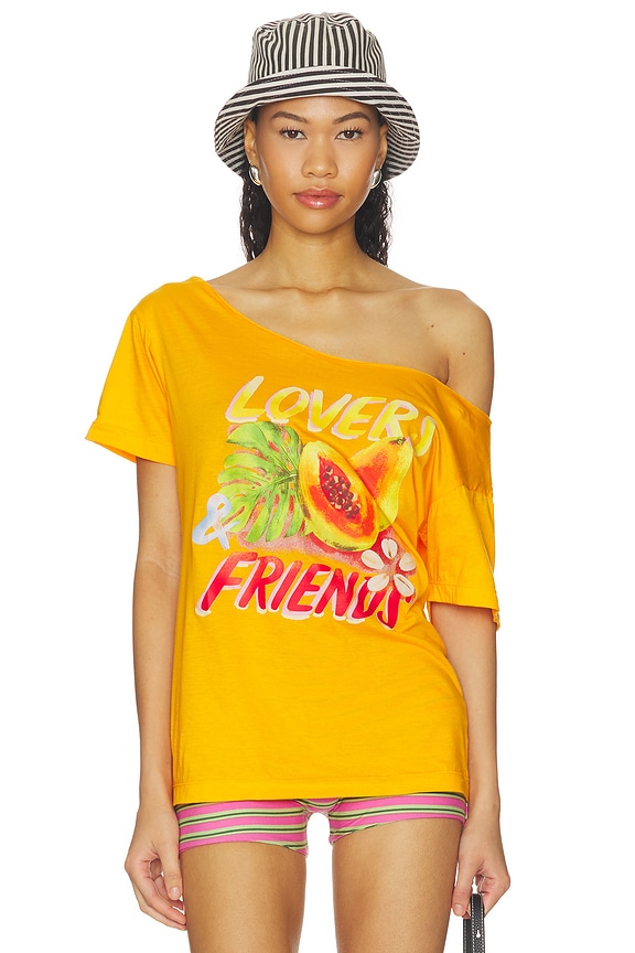 view 2 of 5 T-SHIRT TAHITI in Tangerine Orange
