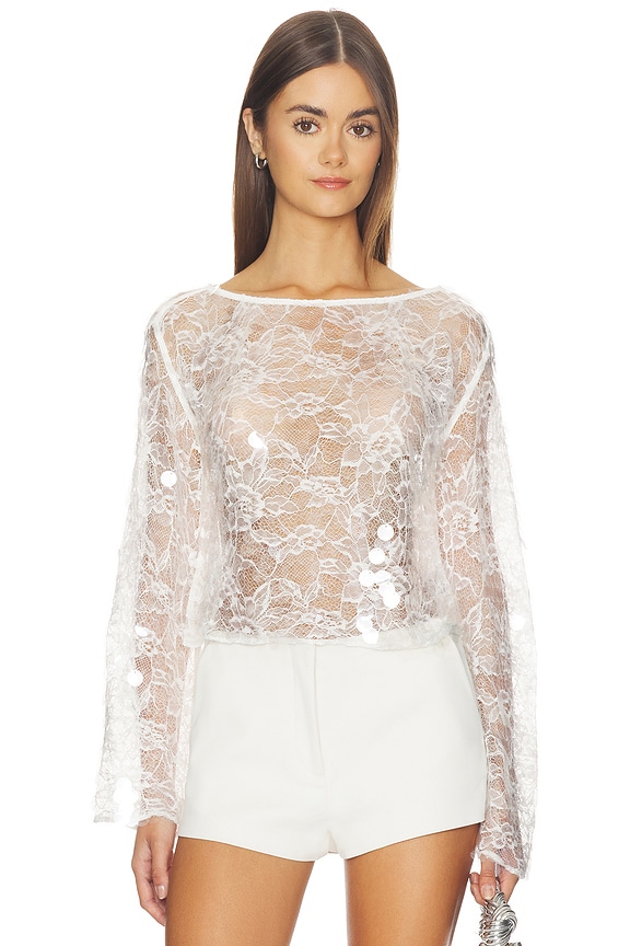 view 1 of 5 Mally Top in White