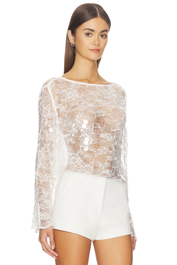view 2 of 5 Mally Top in White