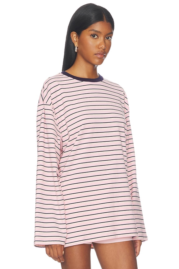 view 2 of 5 Collins Top in Pink Stripe Multi