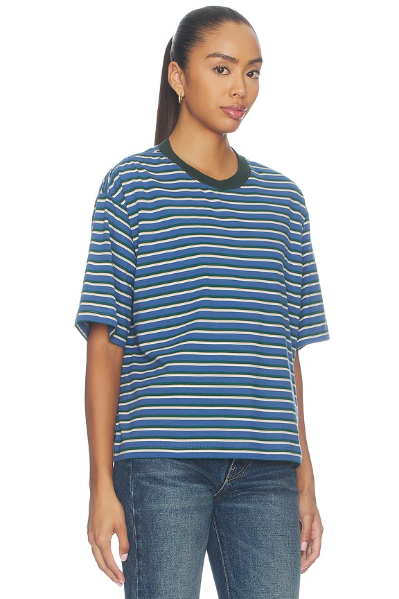 view 2 of 5 Dana Tee in Blue Stripe