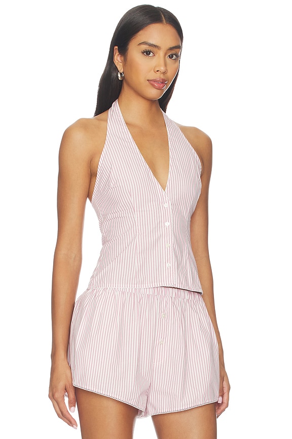 view 2 of 5 Peyton Top in Pink Stripe