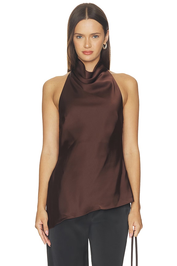 view 2 of 4 Mariana Top in Chocolate Brown