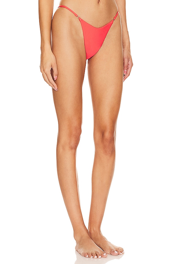 view 2 of 4 Shine Like The Sun Bottom in Hot Coral