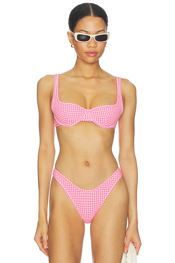 view 1 of 5 Rae Top in Pink Gingham