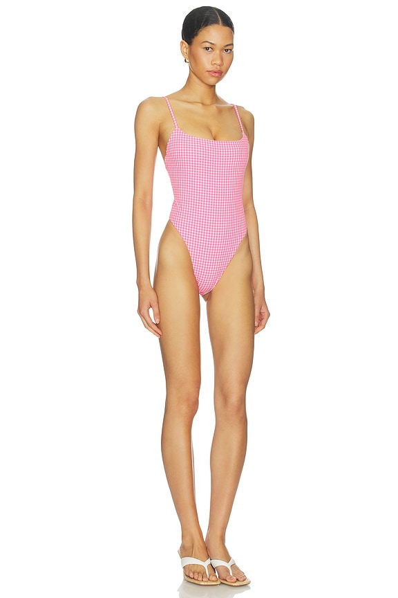 view 2 of 4 Ronan One Piece in Pink Gingham